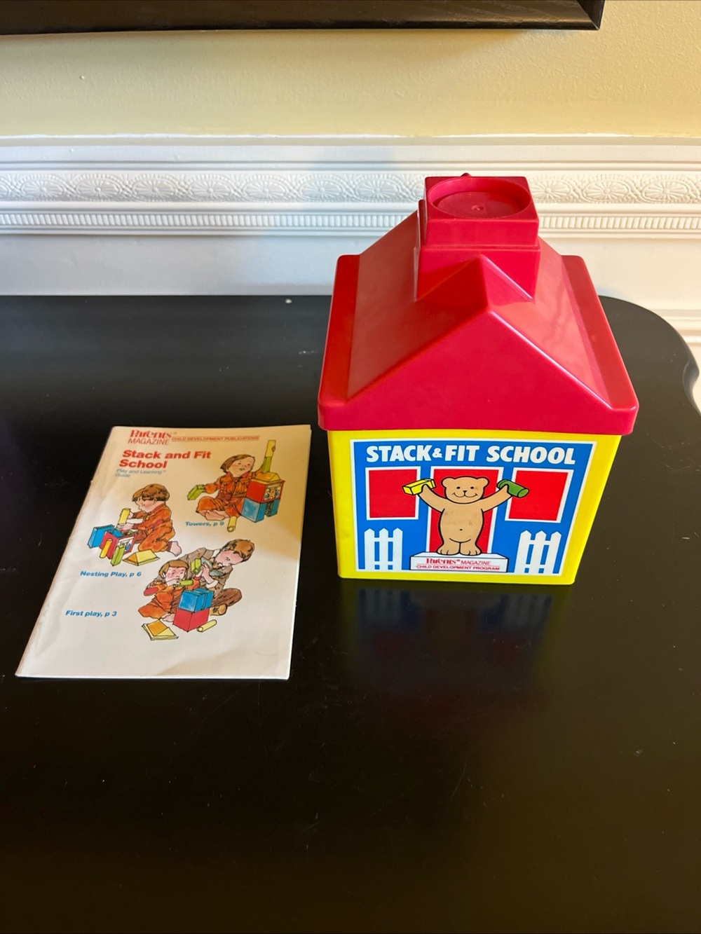vintage parents magazine Stack & Fit School developmental & learning toy-mint